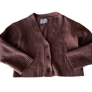 Zara buttoned knit cardigan pink 11-12 years